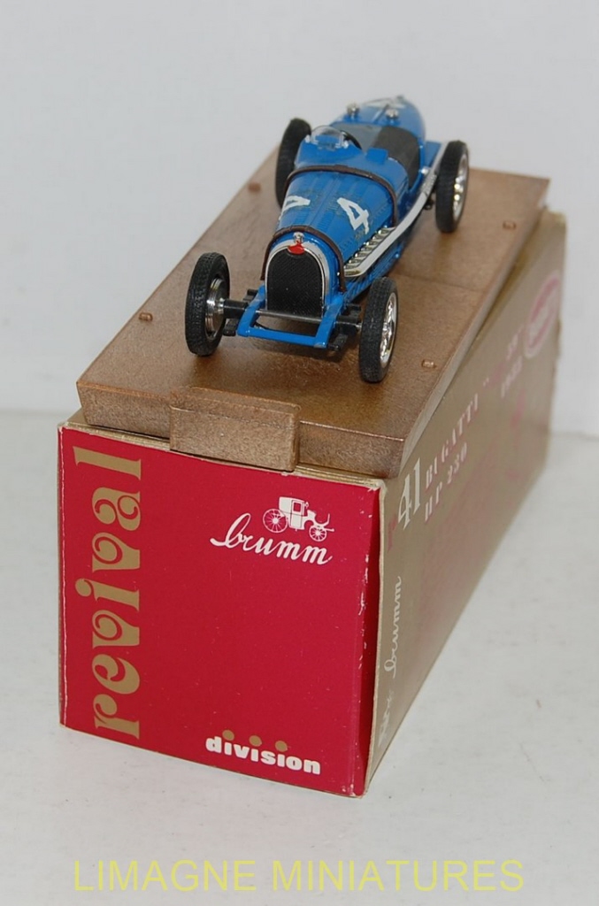 Bugatti HP 230 – Brumm N°41 – Miniature 1:43 – Occasion Boîte Usée, Bon état Général